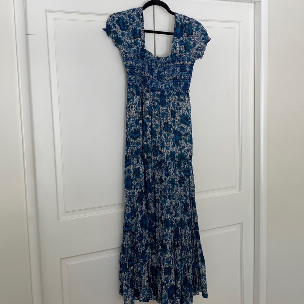 Free People Getaway Blue Maxi Dress Size XSmall